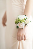 Wrist Corsages in Ivory & Cream